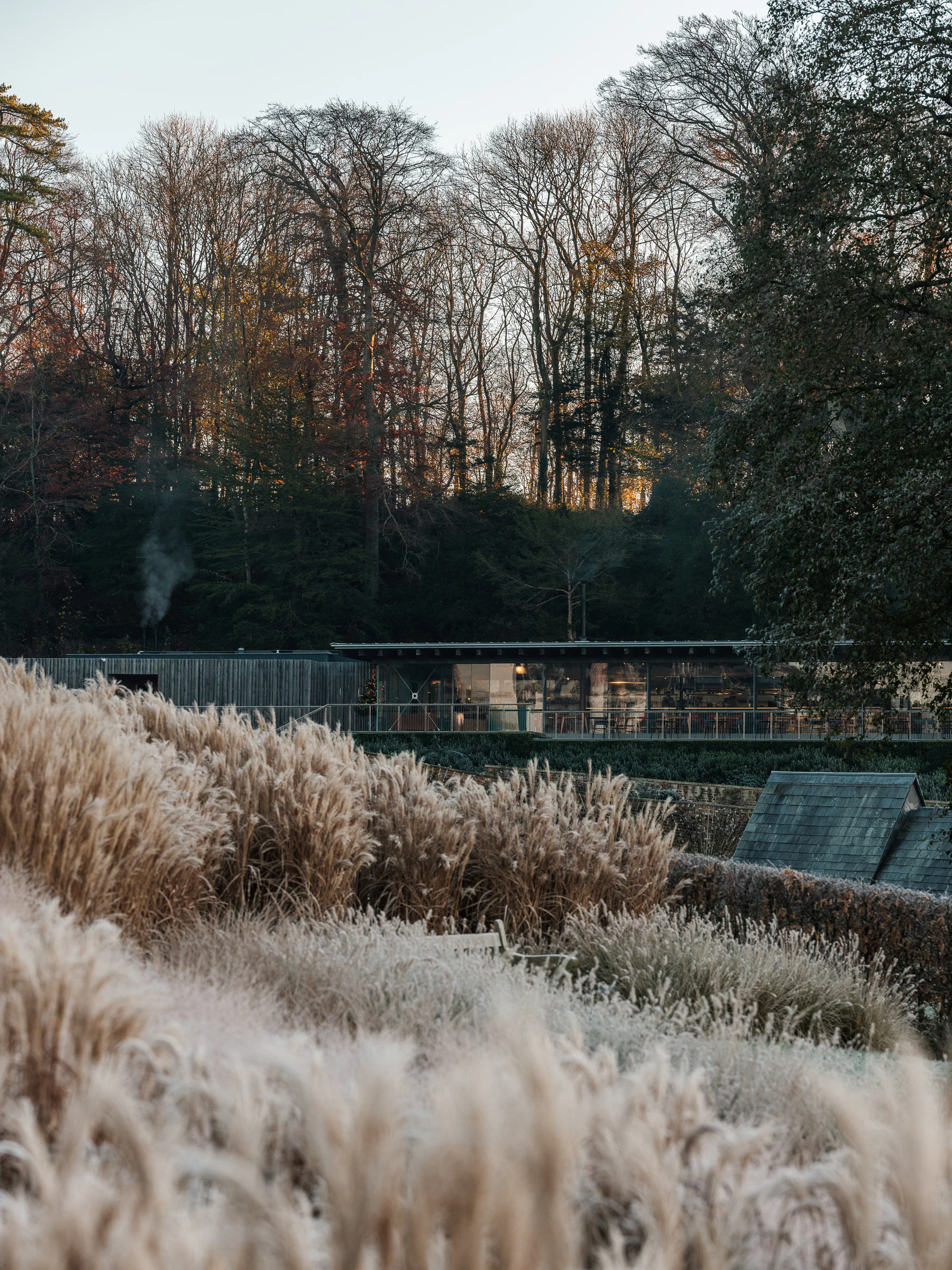 The Garden Café serves dishes inspired by the gardens below, their seasonal rhythm guiding the menu year-round